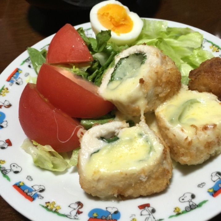 ささみチーズロール大葉入り レシピ 作り方 By めぇ3971 楽天レシピ